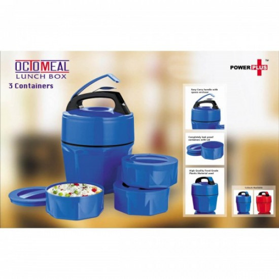Octomeal Lunch Box 3 Containers (Plastic)